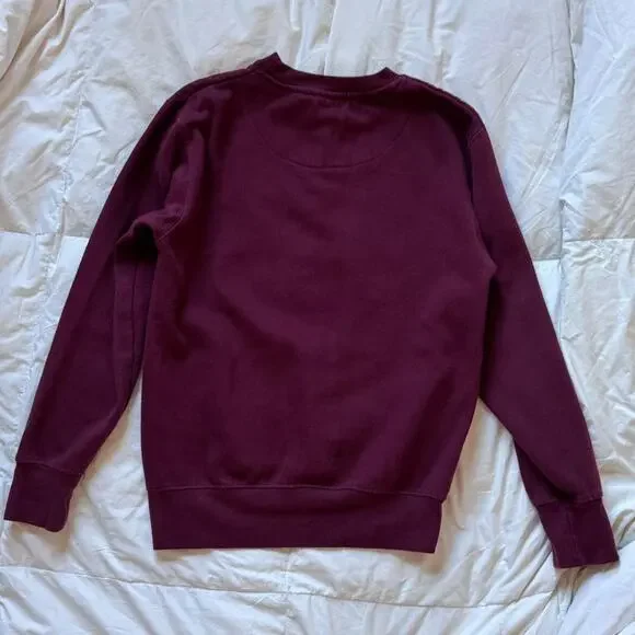 Official oxford university crewneck sweatshirt sz xs burgundy dark academia prep - Picture 5 of 8